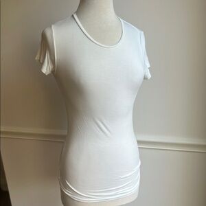 Majestic Filatures Soft Touch Crewneck T-Shirt White Size 2